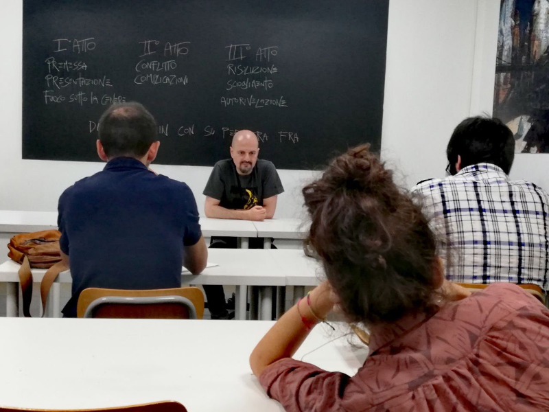 Aule Scuola Comics sede di Roma                       corso STORYTELLING per DISEGNATORI