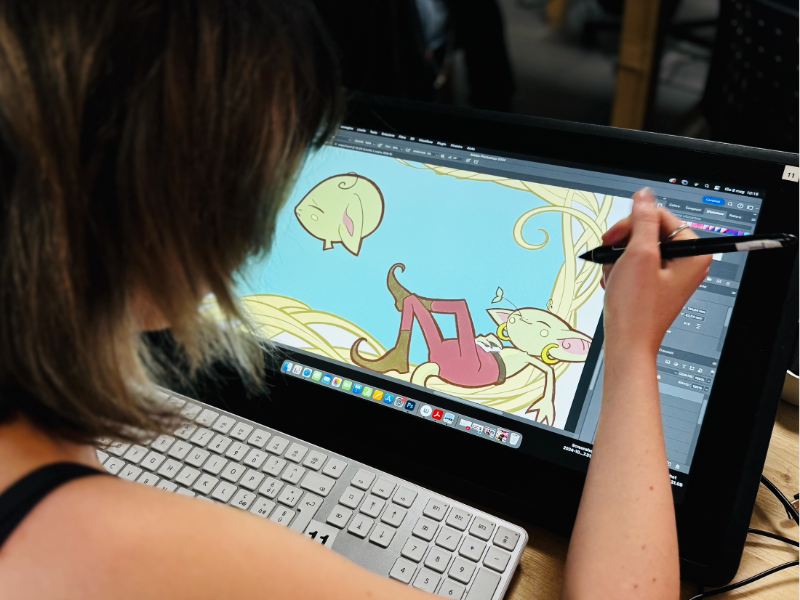 Aule Scuola Comics sede di Roma                       corso CONCEPT ART - Fundamentals