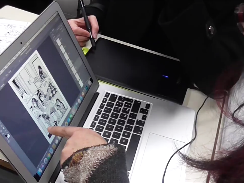 Aule Scuola Comics sede di Roma                       corso MANGA
