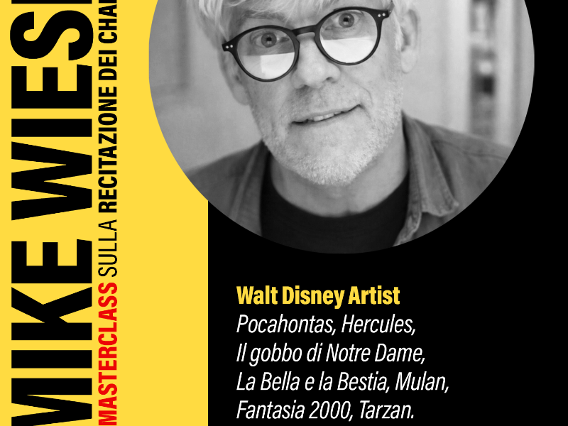 Immagine corso DUE MASTERCLASS SULLA RECITAZIONE DEI CHARACTER NELL'ANIMAZIONE con Mike Wiesmeier