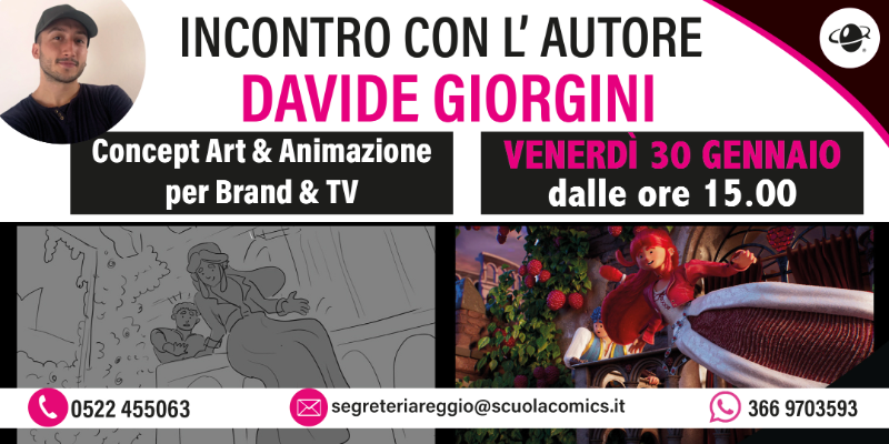 Immagine della news Incontro con l'autore Davide Giorgini - Concept Art & Animazione per Brand & TV